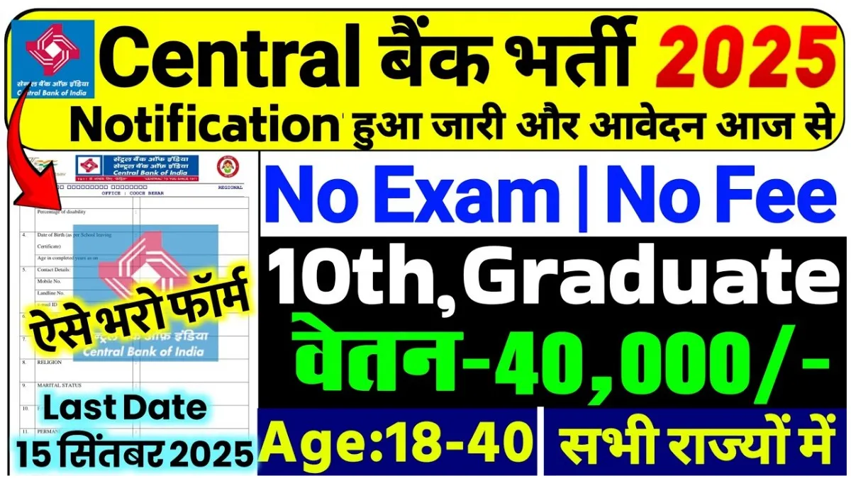 Central Bank of India Recruitment 2025