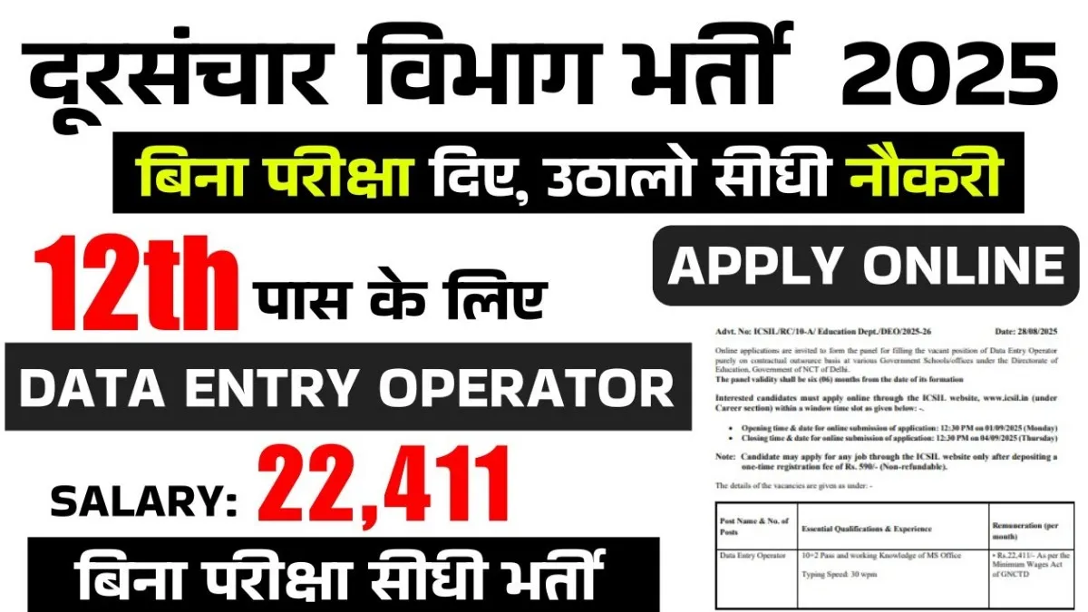 Department of Telecommunications Recruitment 2025