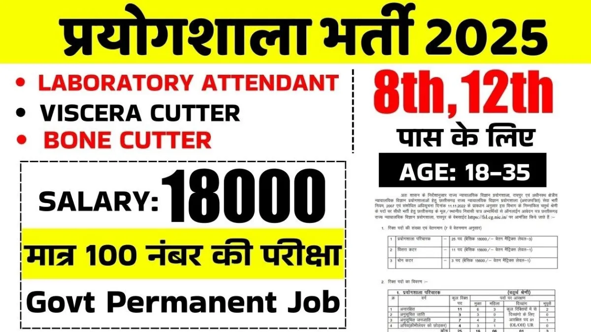 Laboratory Recruitment 2025