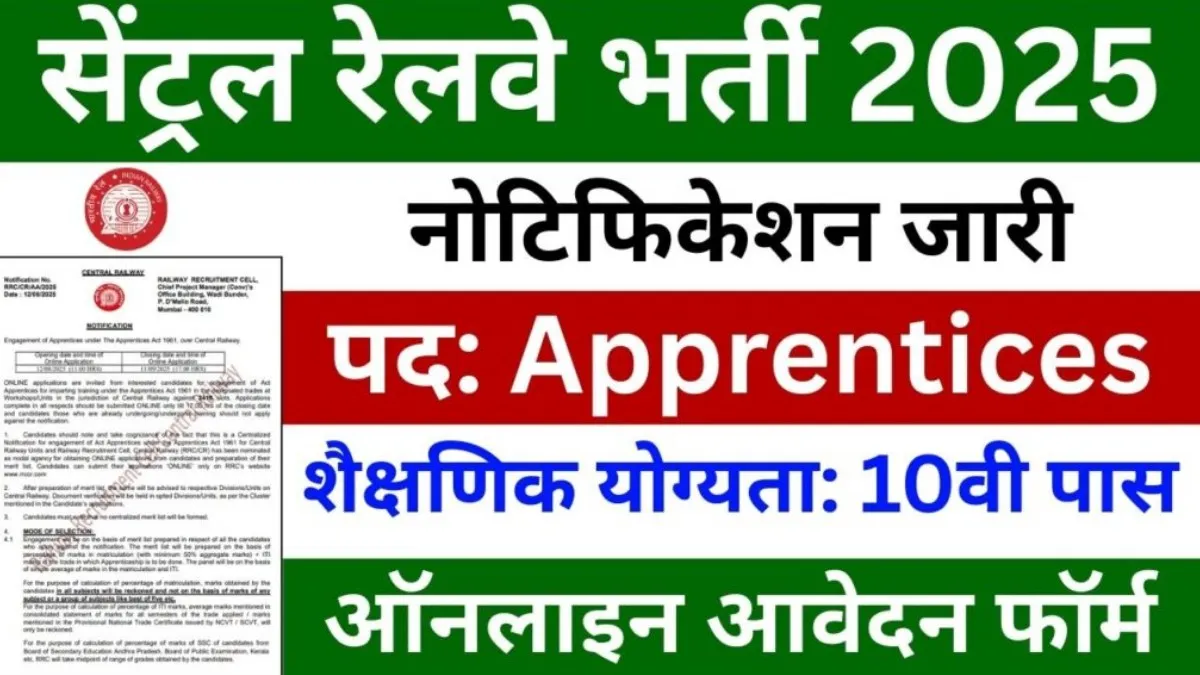 Railway CR Apprentice Recruitment 2025